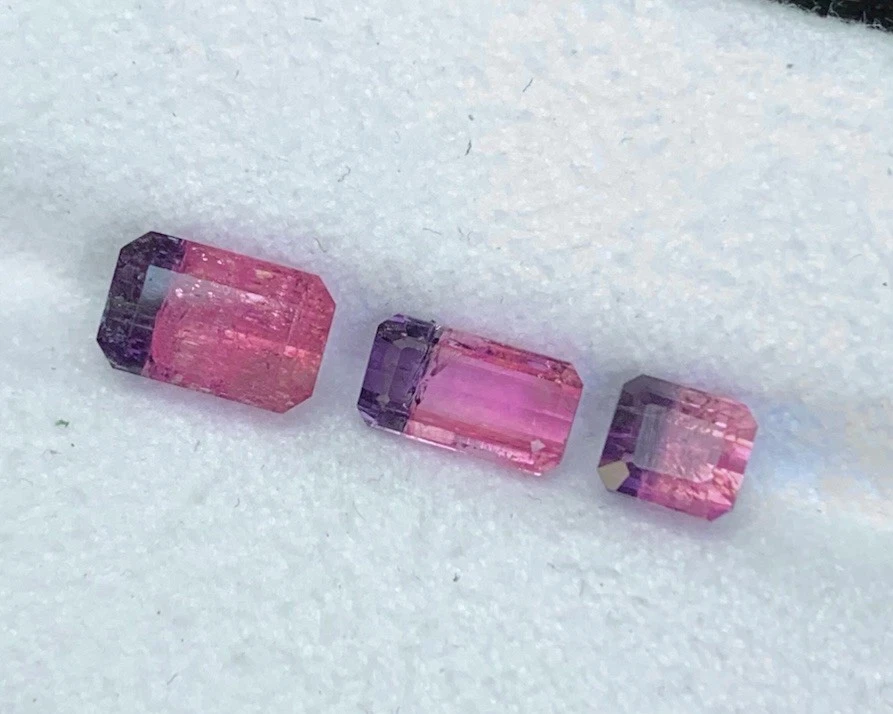 3.37 CRT Natural Faceted Tricolour Tourmaline - Image 1 of 4