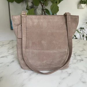Coach Vintage Nubuc Tribeca Shopper Schultertasche 4393 Grau Taupe Nubuk 90er USA - Bild 1 von 18