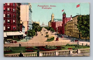 Vintage Pennsylvania Avenue Washington D.C. Postcard B.S. Reynolds Co. - Picture 1 of 2