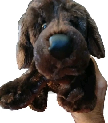 Ganz Webkinz Chocolate Brown Lab Dog Puppy HM138 Stuffed Plush  9"  **No Code** - Image 1 of 4