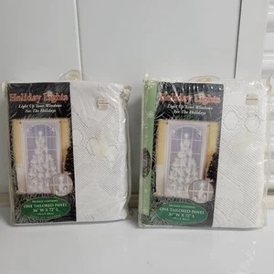 2 Holiday Lights maßgeschneiderte Fensterpaneele 36"x72" Lichtset enthalten - Bild 1 von 10