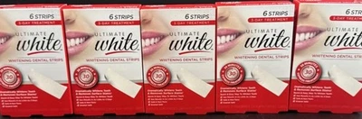 5 Boxes Ultimate White Dental Whitening Strips 3-Day Treatment (30 Total) 02/27  - Image 1 of 4