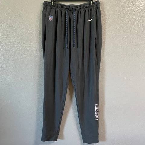 Nike Los Angeles Chargers Sweatpants Mens L Gray Casual Stretch NFL Drawstring Cover