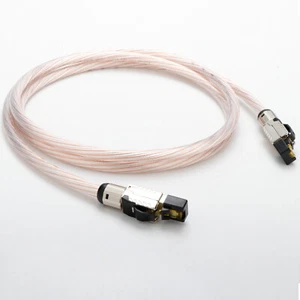 Ethernet Cable RJ45 Cat8 40GBPS Network LAN Lead Patch Copper+Silver Plated Cord - Picture 1 of 12