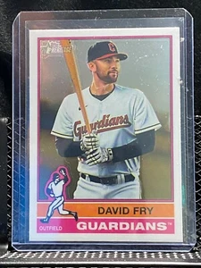 David Fry 2025 Topps Heritage Base Chrome SP #408 Guardians - Bild 1 von 2