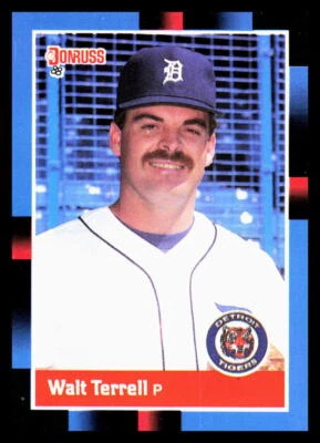 1988 Donruss 91 Walt Terrell Detroit Tigers Baseball Card - Image 1 of 2