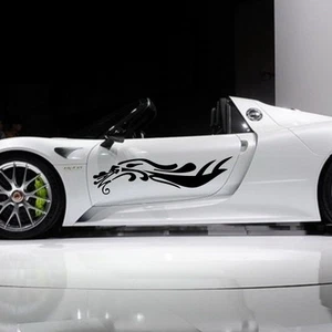 Calcomanía de coche Tribal Dragon Flames 50"" para 918 911 Boxster vinilo puerta pegatina ZC552 - Imagen 1 de 5
