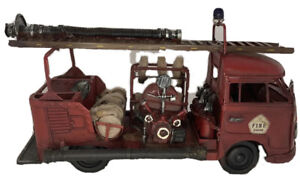 Boyle  Volkswagen 1956 Red Type 1 Fire Truck Ornament Red Vintage Home Decor