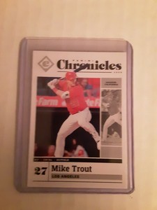 2020 PANINI CHRONICLES MIKE TROUT BASE #1 ANGELS Mint 