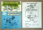 Walt Disney BEDKNOBS AND BROOMSTICKS Angela Lansbury 1971 PRESSBOOK + AD PAD
