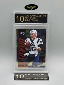 Panini Rookies & Stars New England Patriots 2013 Tom Brady #59 oro como nuevo LRG 10 - Imagen 1 de 2