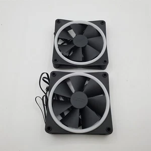 NZXT F140 RGB DUO 140mm Case Fan - Black (2-Pack) - Photo 1/1