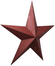 Hearthside Collection 48" Metal Burgundy Barn Star Texas Primitive 48" "