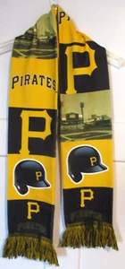 "Pittsburg Pirates" - Scarf  -  New with Fringe & Picture of PNC Park - Imagen 1 de 2
