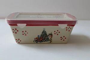 Temptations Holiday Christmas Tree Mini Loaf Pan Ovenware with Gift Box NEW - Picture 1 of 4