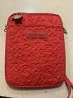 Minnie Mouse Tablet Case Crossbody Bag Red Bows Gold Charm Disney Parks New