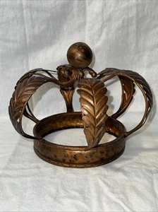 Dekorative Kupfer Krone Wohndeko Figur Distressed 8" - Bild 1 von 5