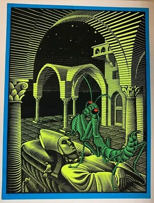 BAD TRIP VINTAGE 1968 HEADSHOP BLACKLIGHT POSTER By MC ESCHER -NICE, 16"x 21" - Image 1 of 4