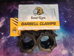 Set of 2 RawrGym 2" Barbell Non Slip Collar for Weightlifting Olympic Bar Clips - Picture 1 of 7