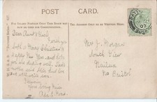 Morgan, South View, Nailsea - 1907 genealogy postcard