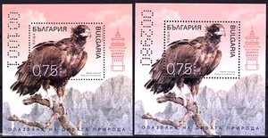 BULGARIA 2023 WILDLIFE CONSERVATION BLACK VULTURE BIRDS 2 BLOCKS S/s MNH - Picture 1 of 1