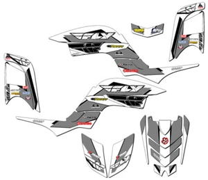 All Years RAPTOR 660 13 FLY White Senge Graphics Kit Compatible with Yamaha - Bild 1 von 7