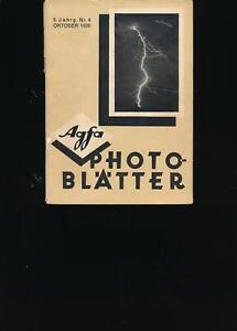 "Agfa-Photoblätter Nr. 4 Oktober 1928"""""