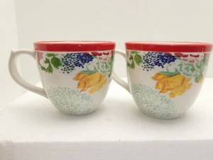 2 The Pioneer Woman Country Garden Coffee Soup Mug Cup Flowers Stoneware - Picture 1 of 6
