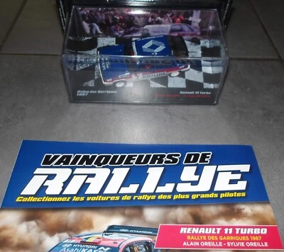 VAINQUEURS DE RALLYE Altaya 1/43  N°46  RENAULT 11 TURBO 1987  + FASCICULE - Photo 1/4