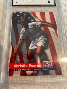 CHRISTIE PIERCE US SOCCER 1999 ROOX SPORTS WORLD CHAMPIONS # 3 GRADED 9 L@@@K - Picture 1 of 2