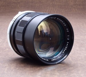 Minolta MC tele Rokkor PF 100mm f/2 Lens