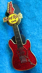 UYENO-EKI TOKYO RED VERTICAL ROCK GUITAR SERIES #09 Hard Rock Cafe PIN LE - Picture 1 of 1