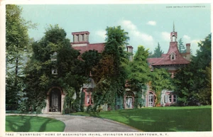 "Sunnyside" Home of Washington Irving Near Tarrytown, NY Detroit Publ. Postcard - Picture 1 of 2