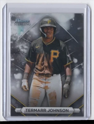 2023 Bowman Sterling Termarr Johnson Pittsburgh Pirates #BSP-73 - Image 1 of 2