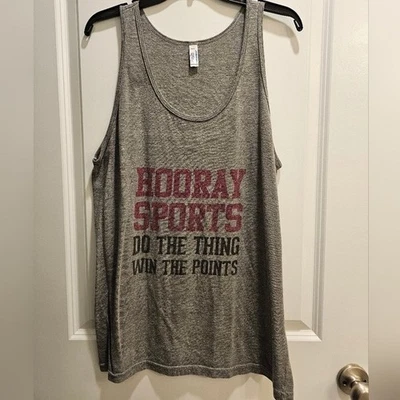 Топ безрукавка American Apparel XL серый HOORAY SPORTS Do The Thing Win The Points - Изображение 1 из 4