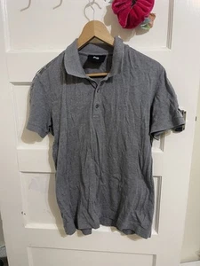 DOLCE & GABBANA Polo Shirt Size 50 Dark Grey Men’s Slim Fit Short Sleeve VGC - Picture 1 of 7