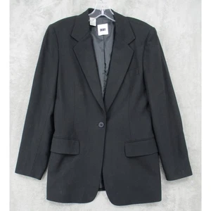 Vintage DKNY Blazer Womens 8 Wool Jacket Office Lightweight Office Corporate - Picture 1 of 11