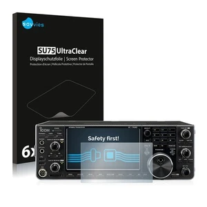 Savvies 6x Folie für Icom IC-7610 Schutzfolie Displayschutz Display Schutz Klar - Zdjęcie 1 z 11