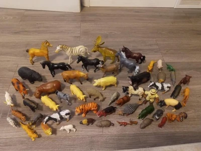 Zoo Animal Figures Mixed Lot of 54 Animals Toys Safari Zoo Jungle - Image 1 of 4