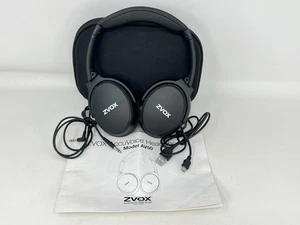 Zvox Model AV50 Bluetooth Headphones Noise Cancelling Black. - Picture 1 of 11