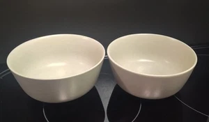 IKEA Dinera Beige 5 1/2” Coupe Cereal Soup Dessert Bowls 120-11 Set Of 2 - Picture 1 of 3