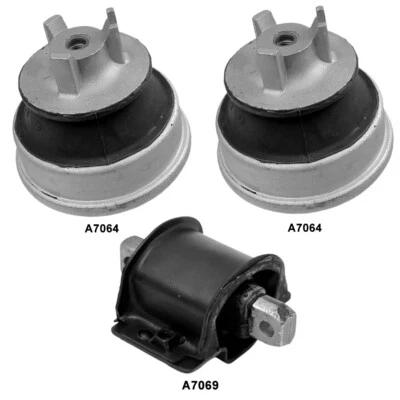 Soportes de motor y montaje de transmisión 3 piezas para Mercedes-Benz C280 97-94 2,8 L Foto 1 de 4