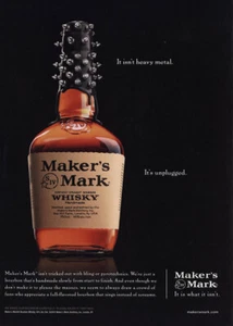 2011 Makers Mark: It Isnt Heavy Metal Its Unplugged Vintage Print Ad - Picture 1 of 1