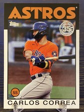 2021 Topps Series 2 Carlos Correa 1986 Insert Houston Astros 86B-16