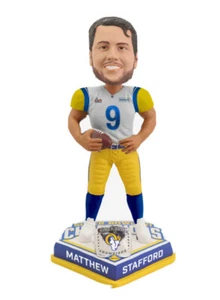 Mathew Stafford Los Angeles Rams Super Bowl LVI Champion Bobblehead FOCO - Picture 1 of 3