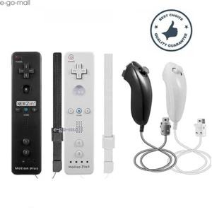 Built in Motion Plus Remote Controller&Nunchuck For Nintendo Wii/Wii U Console - Picture 1 of 89