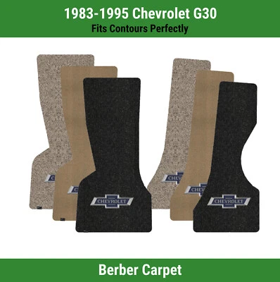 Alfombrillas delanteras Lloyd Berber para Chevrolet G30 83-95 con logotipo de pajarita Centennial Foto 1 de 4