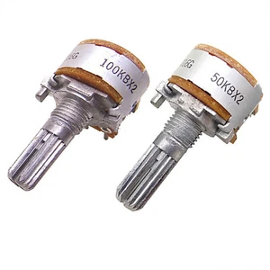 ALPS Potentiometer 16 Type Double 6 Feet 20 Axis Flower Shaft Volume Amplifier - Picture 1 of 7