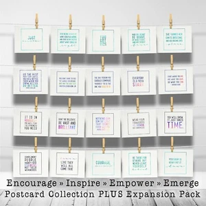 Encourage Inspire Empower Emerge Postcard 20-Card EXPANSION PACK Collection - Picture 1 of 10