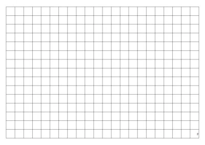 Transparenter Raster, durchsichtiges Gitter, 1 Zoll. DIN A2 (42 x 59 cm) Folie - Bild 1 von 2